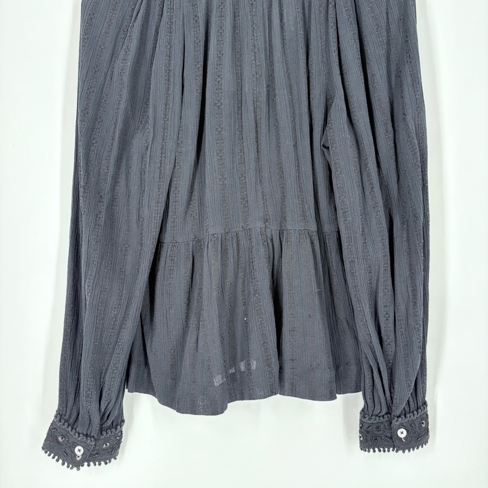 Sea New York Charlotte Embroidery Long Sleeve Black Beaded Top - Picture 16 of 16